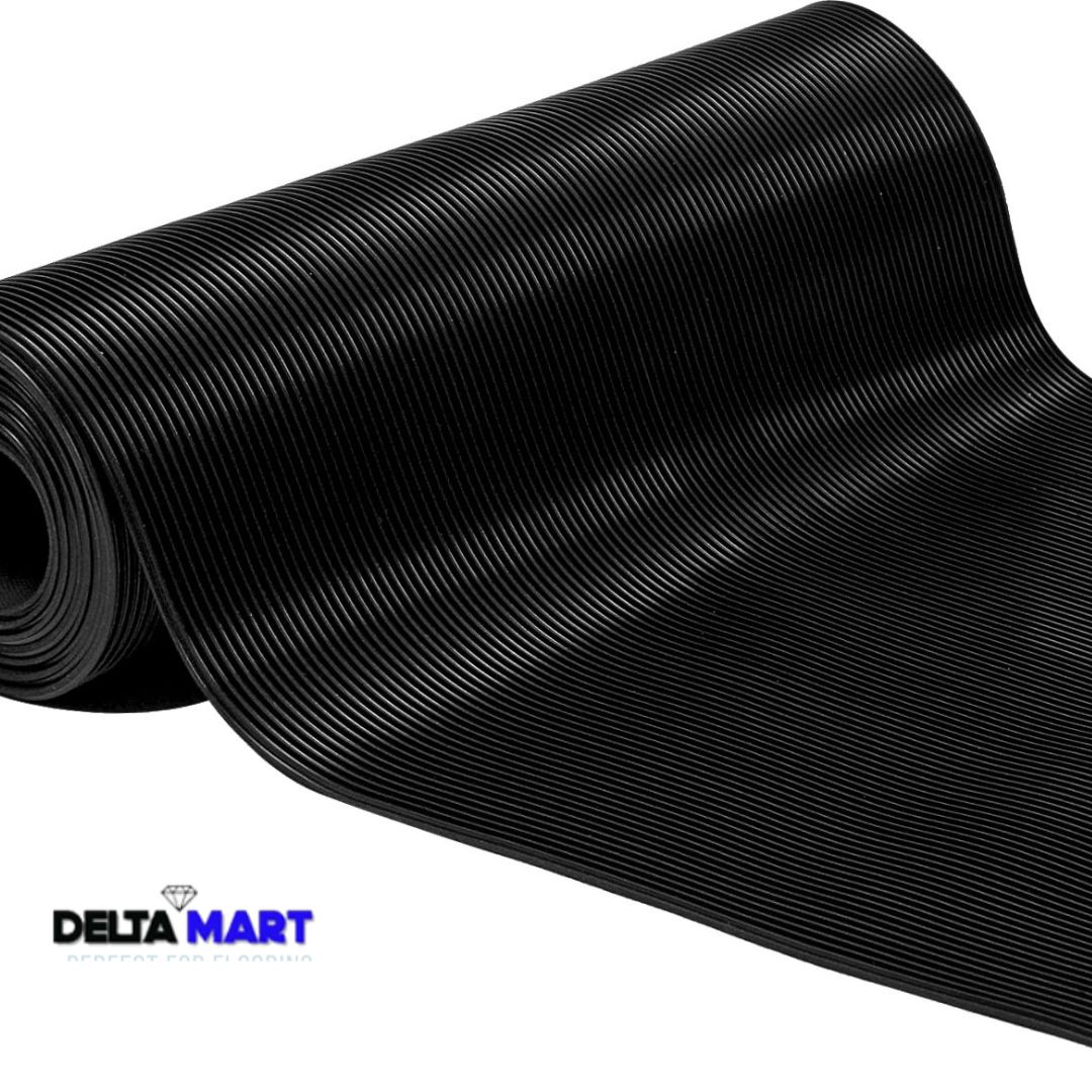 Fine Rib Rubber Flooring Roll – 1.2m Wide
